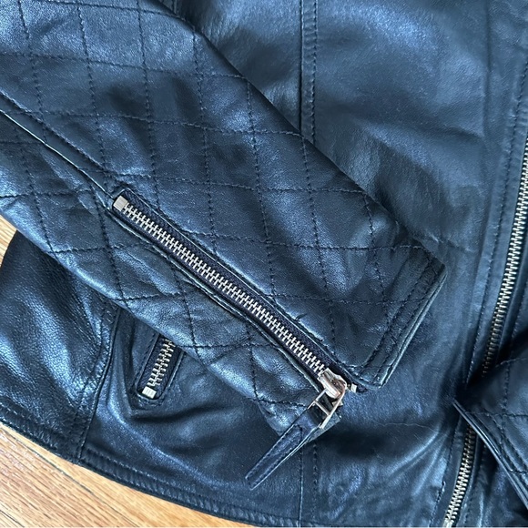 Leather Motorcycle Jacket - Picture 3 of 12